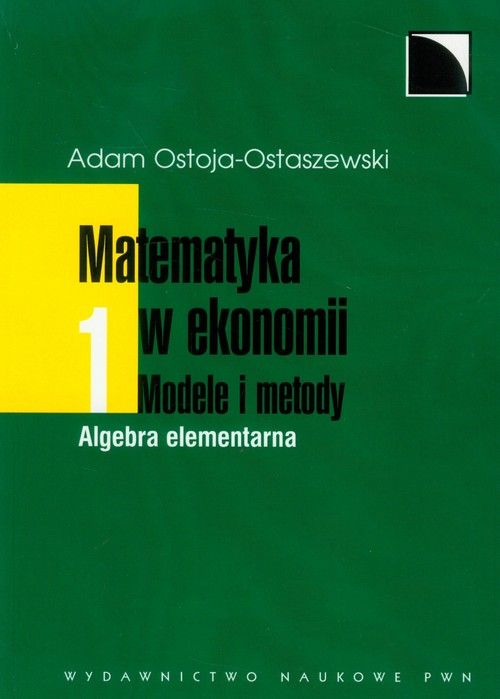 Cover of Matematyka w ekonomii Tom 1